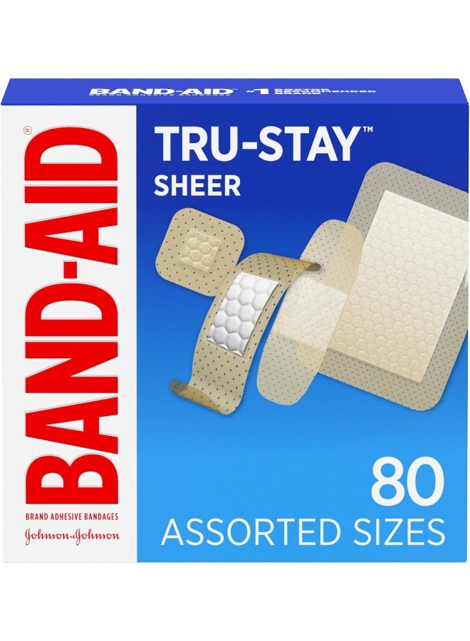 Band-Aid Brand Tru-Stay Sheer Strips Adhesive Bandages - Image 1